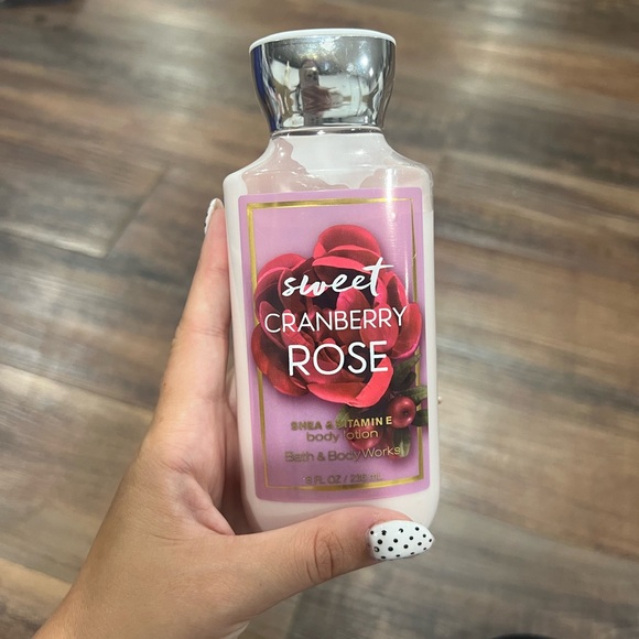 Bath & Body Works Other - Bath & Body Works Sweet Cranberry Rose Body Lotion - Pink and Silver